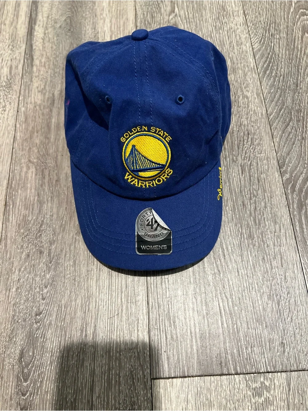 47 Brand Golden State Warriors Blue and Yellow Baseball Cap